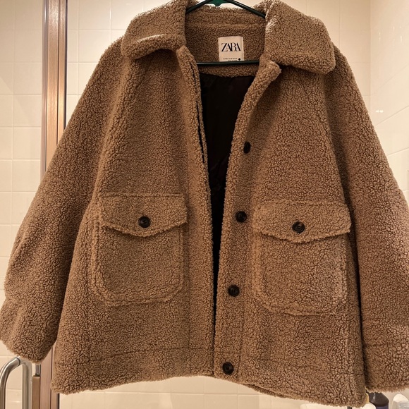 Zara Jackets & Blazers - Zara Oversized Shearling Teddy Coat/Jacket